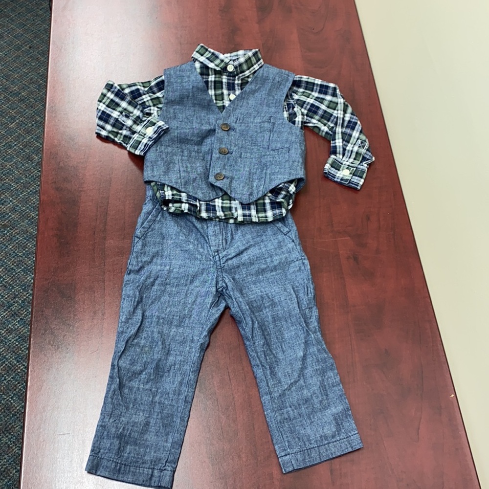Toddler Casual Pants and Vest Set